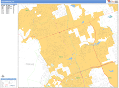Cedar Park Digital Map Basic Style